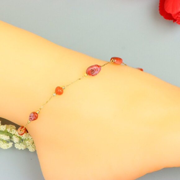 "Handmade Anklet – A Stylish Choice for Women, Thoughtful Gift Idea, EVCH1262 - Picture 3 of 9